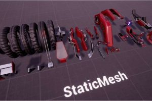 Unreal Engine – SciFi Grasshopper Mono Bike UE6164