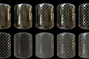 100 Seamless Alpha/Displacement & Normal patterns – Geometric C5682