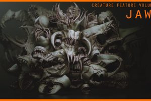 Artstation – JAWS – 33 Monster Mouths ‘n Skulls & IMM Brush Pack  C5741