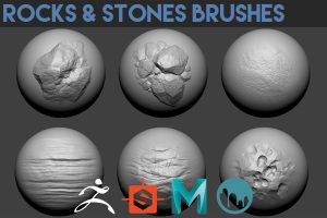 Artstation – 41 Rocks & Stones Brushes C5746