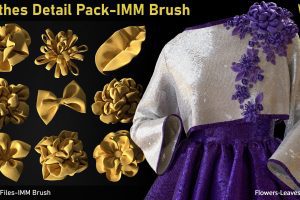 Artstation –  Clothes Details Pack-IMM Brush-vol1 C5751