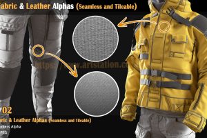 71 Fabric & Leather Alphas (Seamless and Tileable)  C5685
