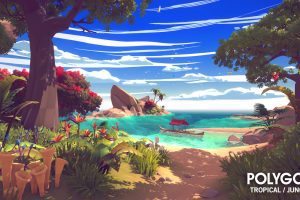 Unity-POLYGON Tropical Jungle – Nature Biomes – Low Poly 3D Art by Synty U3619