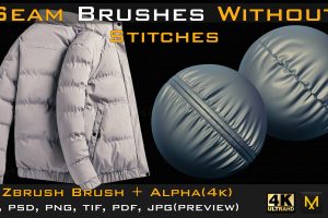 50 Seam Brushes Without Stitches (4k)+Alpha -Vol 05  C5688