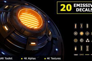 Artstation – 20 Emissive Decals C5774