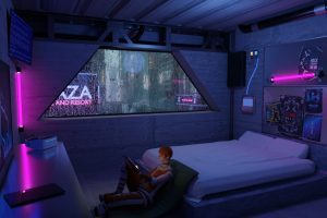 Cgtrader – Cyberpunk Apartment Scene – High Detail Model Files C5777