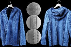 40 fabric alpha brush bundle : TRICOT & KNITTED (2k tiff 16 bit) + FREE video C5699