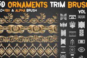 50 Ornaments Trim Brush – Vol 11 C5705