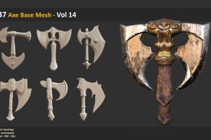 37 Axe Base Mesh – Vol 14  C5707