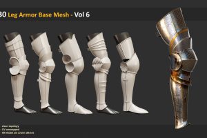 30 Leg Armor Base Mesh – Vol 6    C5708
