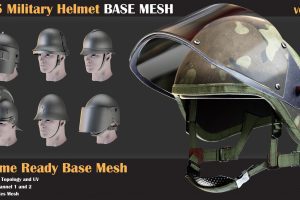 25 Military Helmet BASE MESH – VOL 10 C5710