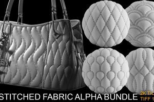 Artstation – STITCHED CLOTH AND FABRIC ALPHA BRUSH BUNDLE vol2 C5726
