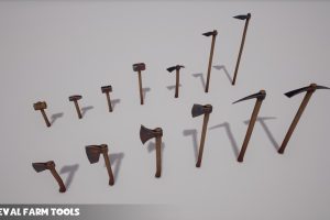 Unity-Medieval Farm Tools U3716