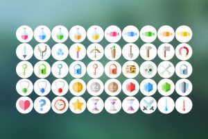 Unity-Flat white, minimalistic GUI – 4k, over 200 PNG files! U3733