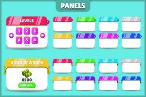 Unity-Mega Hyper Casual GUI Pack U3797