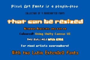 Unity-Pixel Art Fonts U3804