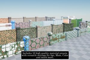 Unreal Engine – Procedural Spline Walls System UE7040
