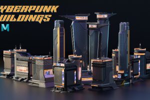 Cyberpunk Buildings – Part 01 – Game Ready Assets C5790