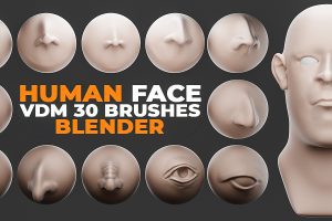 Human Face Vdm Brushes For Blender C5780