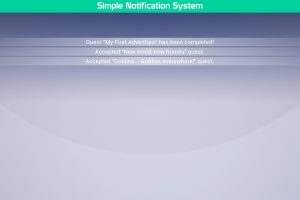 Unreal Simple Notification System UE7099