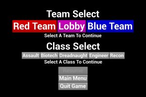Unreal Teams And Class Select UE7135