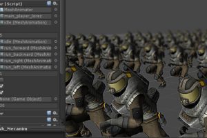 Unity-Mesh Animator – Animate massive crowds U4002