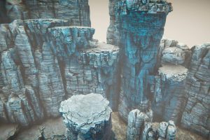 Unreal Engine – White rocks UE7243