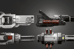 Artstation – 4 simple science fiction weapons C5784
