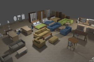 Unity-Big Furniture Pack U3936