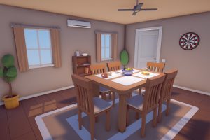 Unity-Low Poly Cartoon House Interiors U3952