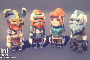 Unity-POLYGON MINI – Fantasy Character Pack U3964