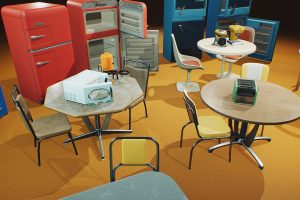 Unreal Engine – Retro Mid Century Mod Props VOL.3 UE7278