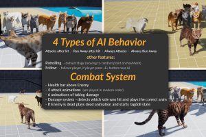 Unreal Engine – AnimX Advanced Cats UE7204