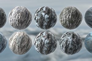 Winter Snow Ice Glacier Seamless PBR Texture Material Pack Bundle C5806