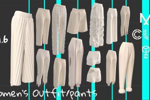 Artstation – women’s outfit / pants C5811