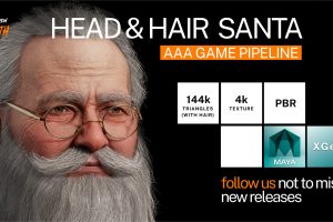 Artstation – Old man head realtime C5812