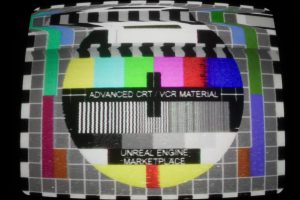 Unreal Engine – Animated CRT TV – VCR – VHS Effects UE7296