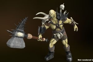 Unreal Engine Orc Hammer UE7526