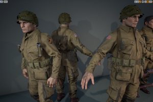 Unreal Engine US Paratrooper UE7561