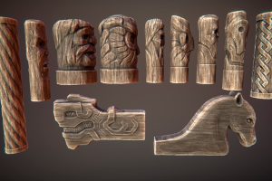 Unreal Engine Wooden statues UE7577