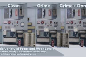 Unreal Engine Public Hallway Pack UE7655