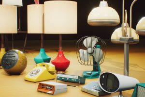 Unreal Engine Retro Mid Century Mod Props VOL.5 UE7665