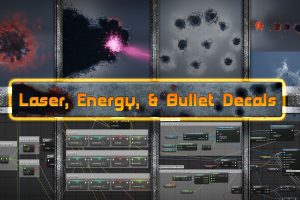 Unreal Advanced Laser and Bullet Decals UE7405