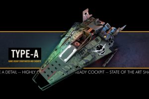 Unreal Engine – TYPE A Star Fighter with Cockpit and Arcade Flight UE7753