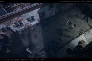 Unreal Engine – Abandoned Factory Buildings Day Night Scene UE7715