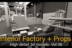 Interior Factory- Vol 06- High detail 3d models C5867