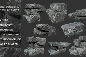 Gray Sharp Rock 221029 – Ultra HD 16K Textures C5885
