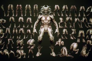 DEMON part 4: 40 Legs with Blendshapes C5887