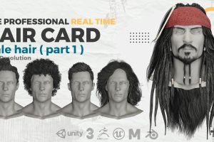Professional Realtime Hair Card – Male Hair ( Part 1 ) C5888