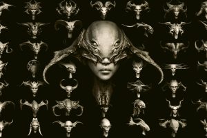 DEMONESS part 1: 50 Heads with Blendshapes  C5882